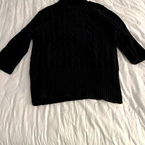 Kate Hill Black Turtleneck Sweater
Three quarter sleeves